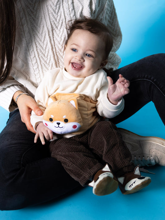 Baby fox hot water bottle belt