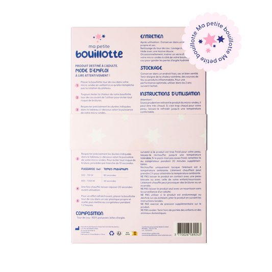 Pink heated neck warmer