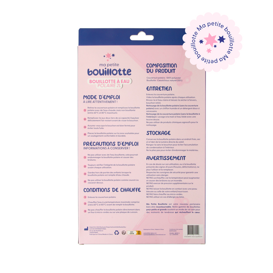 Bouillotte polaire rouge