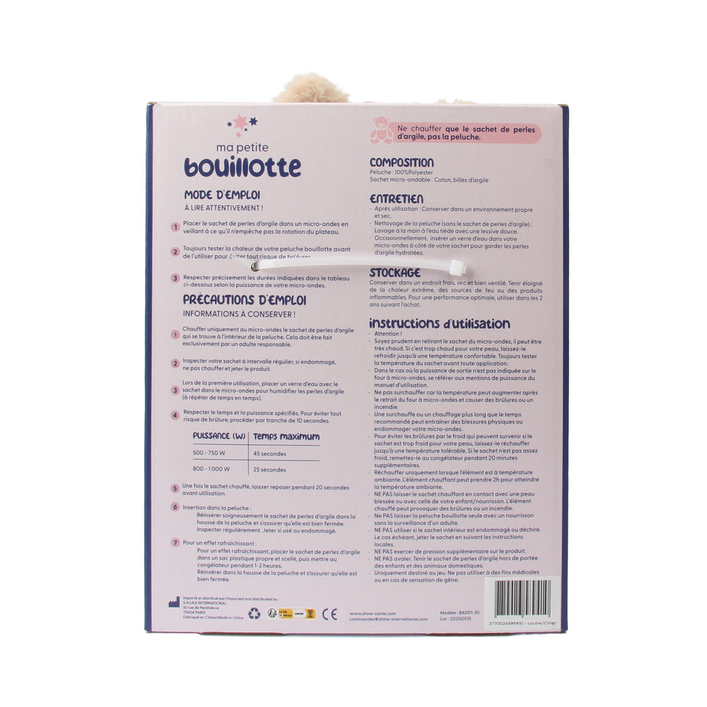 Bouillotte Peluche Loutre