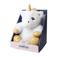 White Unicorn Plush Hot Water Bottle