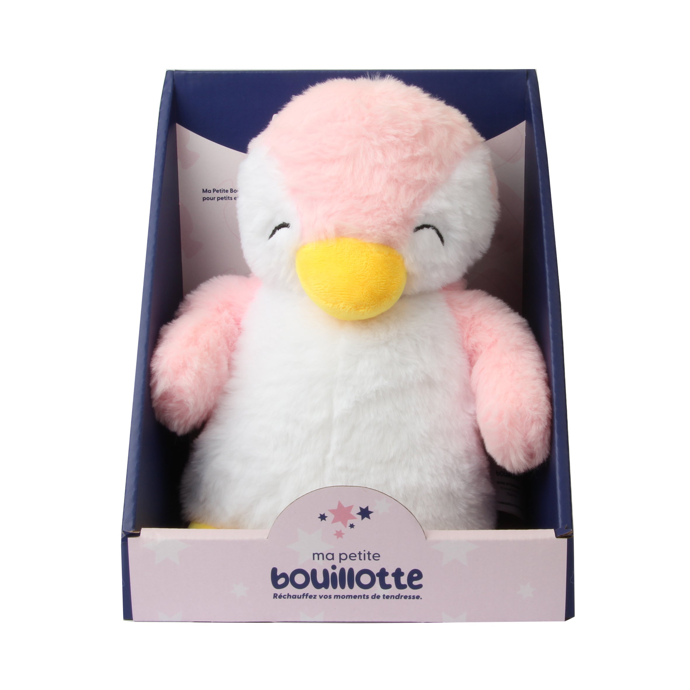 Bouillotte EDM 78994 Pingouin 2 Litres - Chaleur Apaisante Pour Soulager Douleurs - Motif Mignon Multicolore