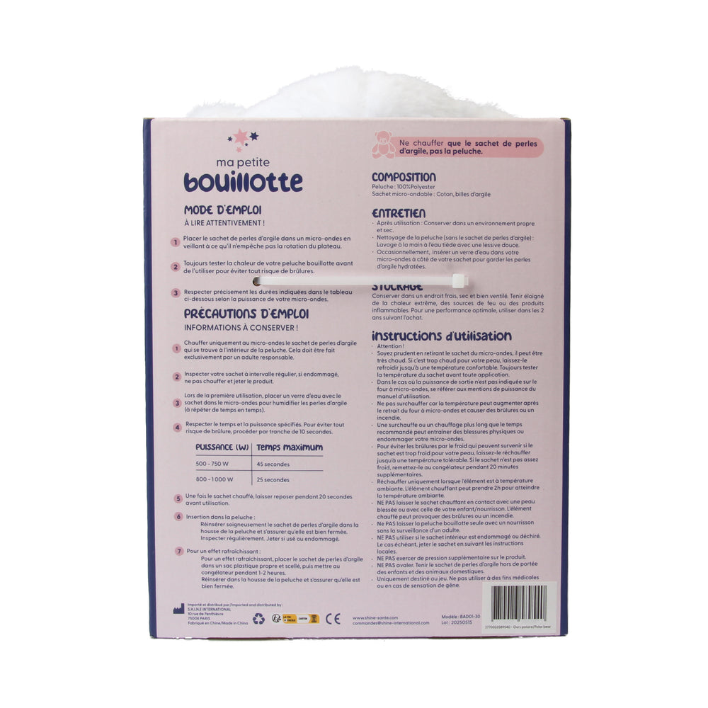 Polar Bear Plush Hot Water Bottle