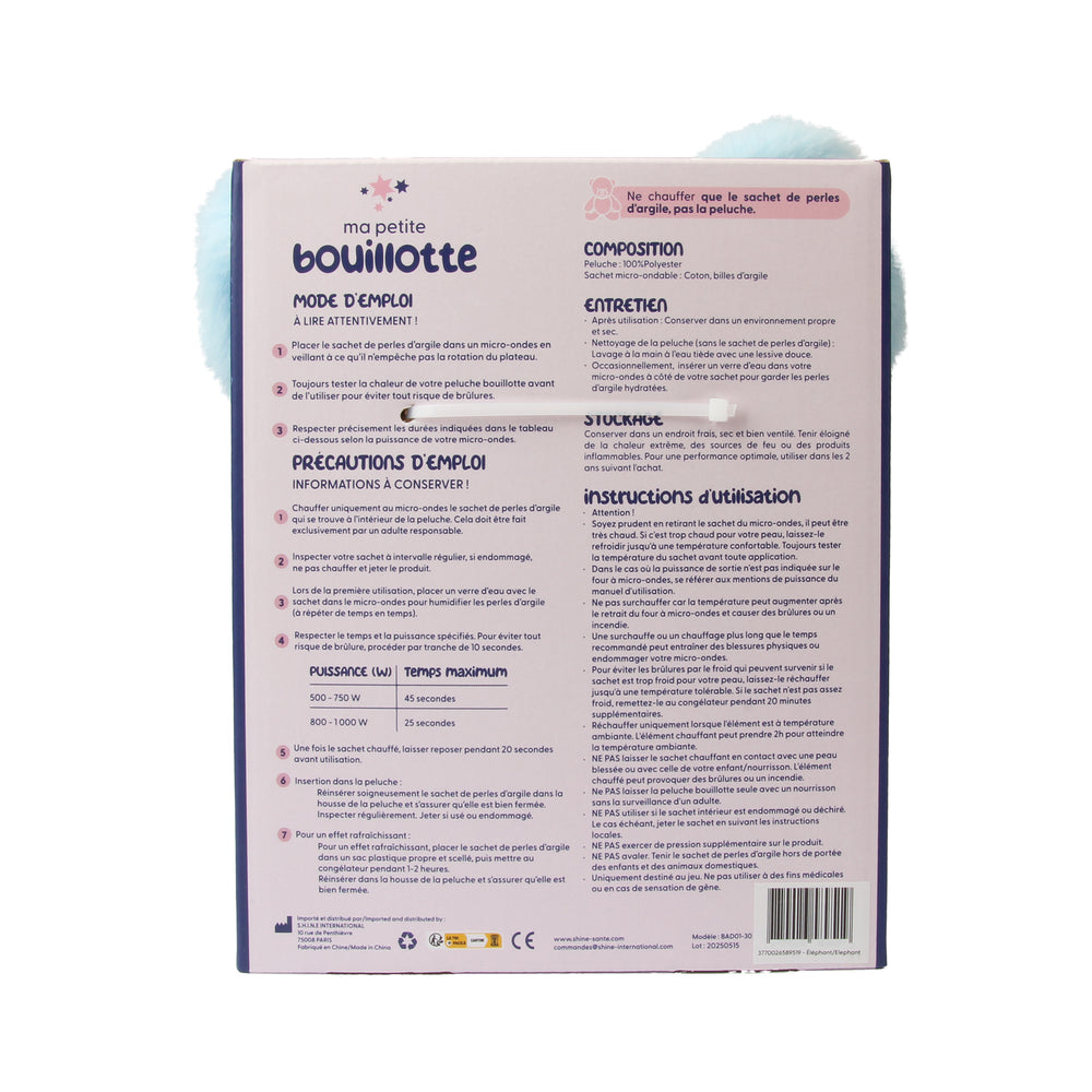 Elephant Plush Hot Water Bottle