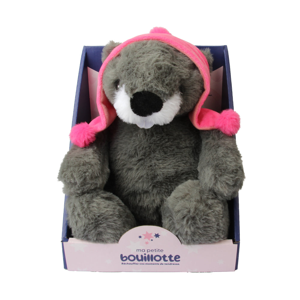 Plush Beaver Hat Hot Water Bottle