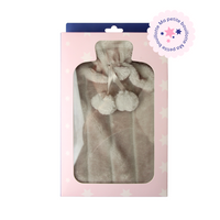 Grey polar hot water bottle