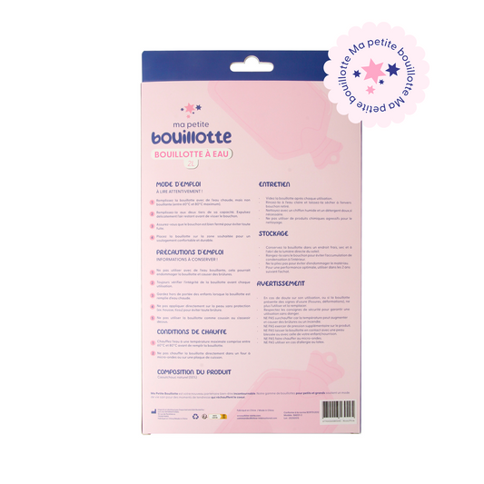 Bouillotte classique rose