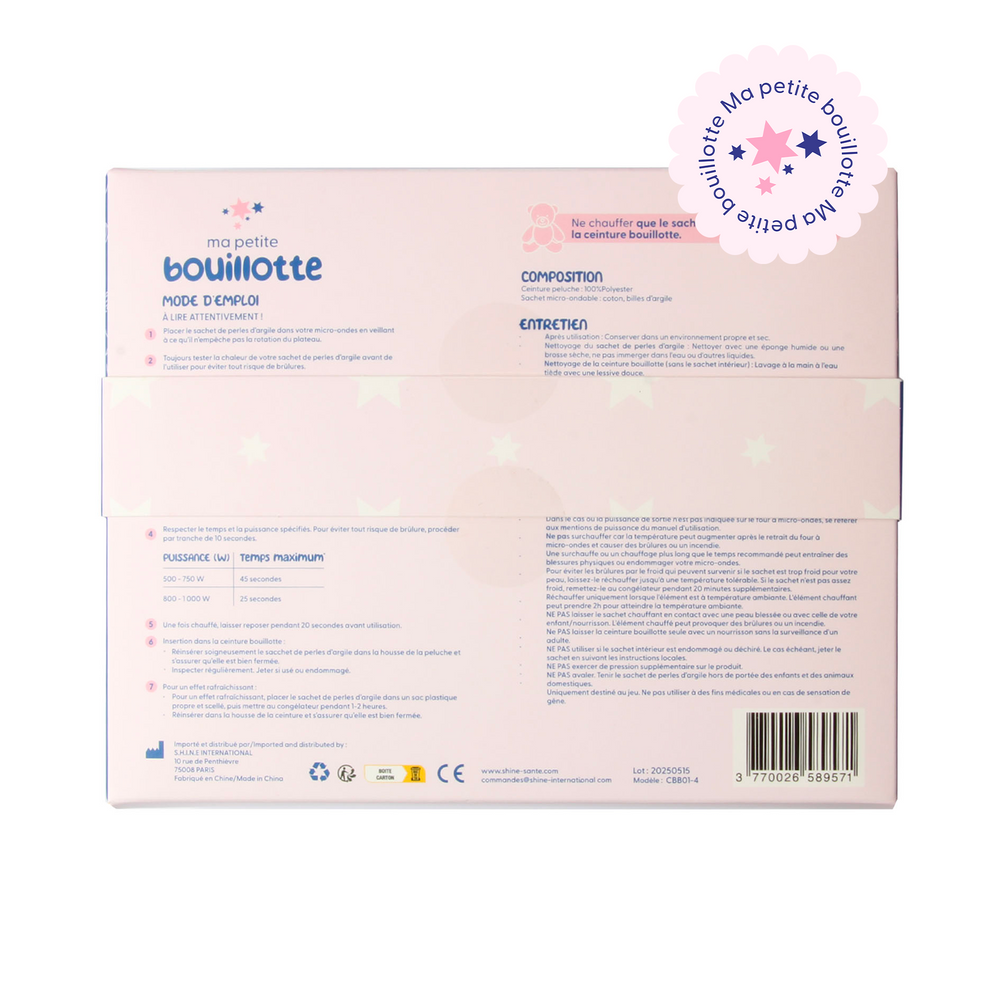 Baby fox hot water bottle belt