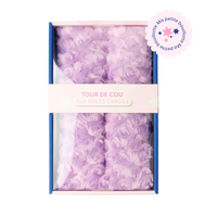 Purple heated neck warmer